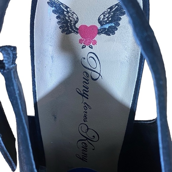 Penny loves Kenny Women's sz 10M Black Slingback pointed toe block heel Booties - Picture 7 of 11